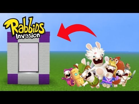 How to Make a Portal to the RABBIDS INVASION Dimension in Minecraft PE