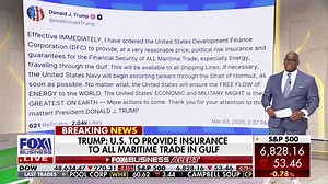 US to provide insurance, escorts for maritime trade in Gulf, Trump says