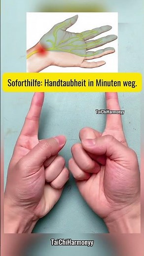 Nur zwei Minuten können Taubheitsgefühle in deinen Händen lösen.