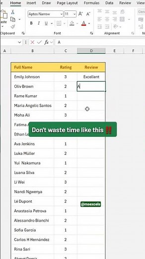 Excel choose function to save time! Excel functions and formula #Excel #exceltips #exceltricks