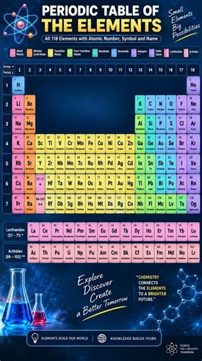 Periodic Table All 118 Elements | Atomic Number, Symbol & Name | Chemistry #chemistry #jee #neet