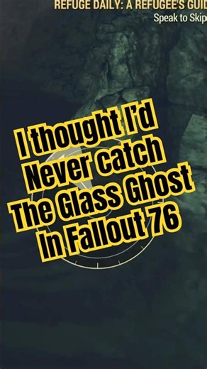 I thought I’d never catch the Glass Ghost in Fallout 76🎣