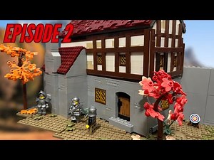 Building a Lego Barracks and Armory for my Castle MOC
