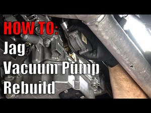 How to rebuild and remove a Jaguar Vacuum pump leaking oil. 3.0L 5.0L V6 V8 F-Type F-Pace XJ XF XE