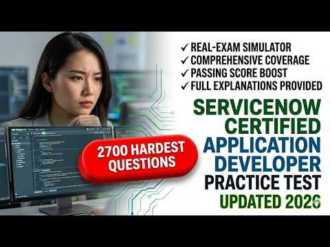 2026 ServiceNow CAD Practice Test Master The Application Developer Exam On Your First Try