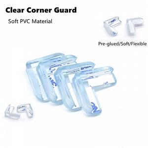 [Hot Item] L-Shaped Clear Corner Protectors Rubber Furniture Corner Edge Table Cushion Guard Protectors
