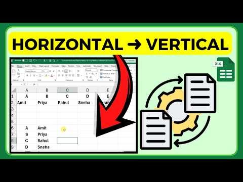How To Convert Horizontal Data To Vertical In Excel Without Transpose Function