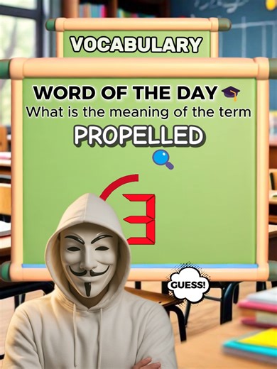 💬 What does Propelled mean? 👉 Propelled means to push, drive, or move something forward with force or energy. 🧠 Examples: 1️⃣ The strong wind propelled the boat across the lake. 2️⃣ His ambition propelled him to work harder than everyone else. 📌 Propelled is often used to describe physical movement or motivation that pushes someone or something ahead. #wordsandtheirmeaning #propelledmeaning #propelled #wordmeaning #englishvocabulary