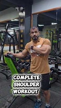 Complete Dumbbell Shoulder Workout | Front, Side & Rear Delts Using Bench 💪🏼💯