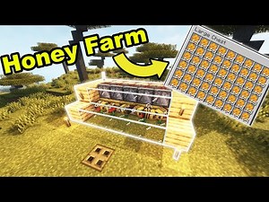 How to make a Honey Farm in Minecraft | Minecraft Redstone Tutorial