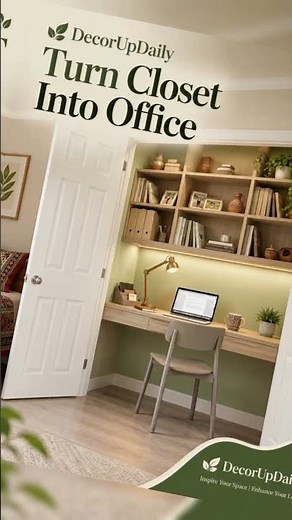 Building the Perfect Closet Office #DIYHome #ProductivityTips