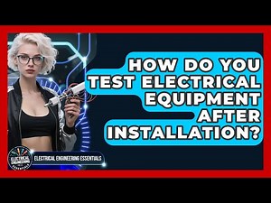 How Do You Test Electrical Equipment After Installation? | Electrical Engineering Essentials News