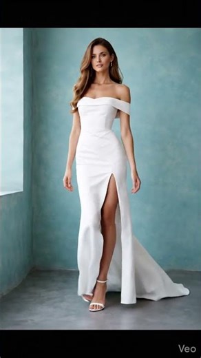 Grace in White | Elegant Gown Walk by Model