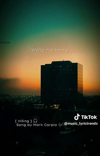 Hiling Song by Mark Carpio - Lyrics Video