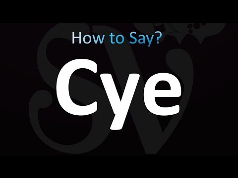 How to Pronounce Cye (correctly!)