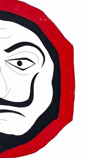 The Face of Resistance: A Bold Dali Mask Illustration 🎨👺 #art #painting