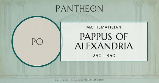 Pappus of Alexandria Biography | Pantheon