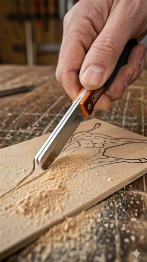 Mini Saw Cuts a Wooden Giraffe 🦒 | Satisfying Mini WoodworkingDescription