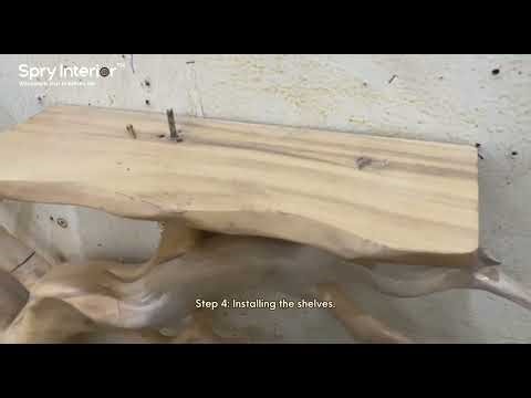 Wall Tree Bookshelf Installing Instruction