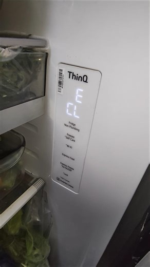 ECL error in display knock knock Side-by-side refrigerator LG