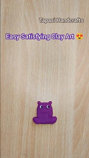 ❤️ Clay Art | Easy Clay Teddy Bear Making | Clay se teddy bear kaise banaye 🧸 #shorts