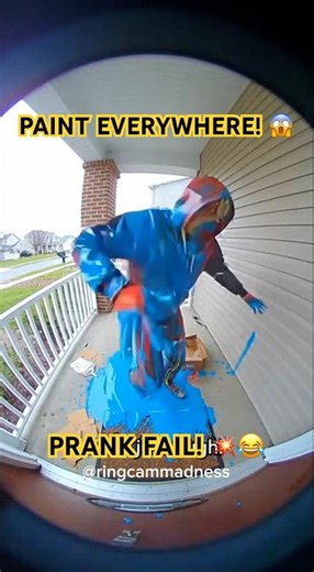 Paint Explosion! Package Prank FAIL 😂💥📦