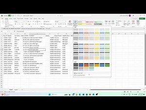 Excel Format as Table Overview