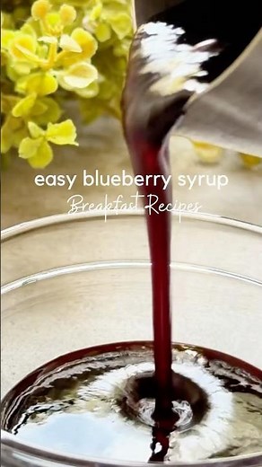 Easy Homemade Blueberry Syrup Recipe