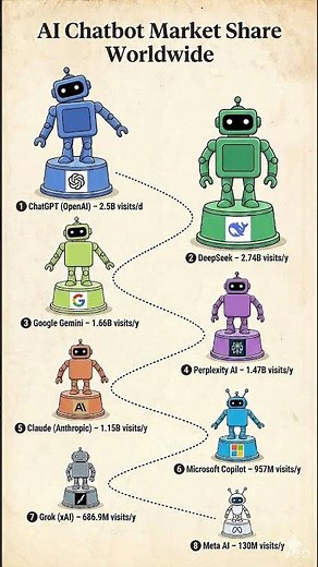 AI Chatbots People Use Most — Top Ranking