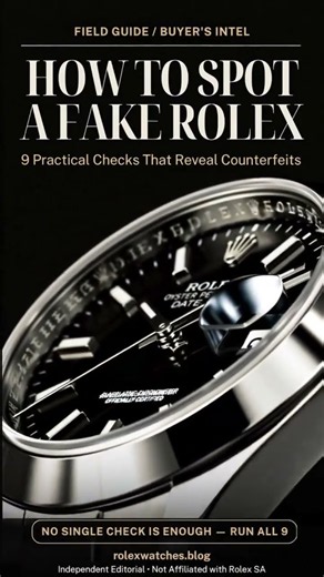 How to Spot a Fake Rolex: 9 Essential Checks 🔍 #watches