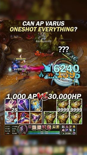 Can AP Varus Oneshot EVERYTHING?