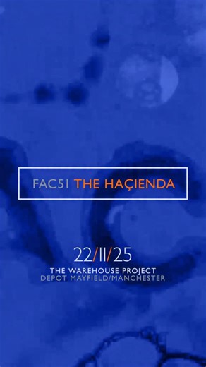 FAC51 The Haçienda at Warehouse Project ‘25 is almost sold out. 📍 Mayfield Depot 📆 22nd November Last tickets available online. | FAC51 The Haçienda