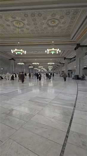 Beautiful Inside Tour of Masjid al-Haram Makkah 🕋 | Marble Hall Architecture