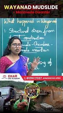 Wayanad Mudslide Explained | Landslide Causes, EIA & Kasturirangan Report | UPSC Current Affairs