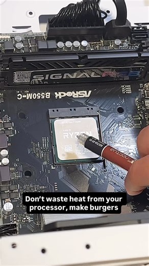 4.1M views · 2.9K reactions | Cooking burgers on the free heat from the CPU #pcgaming #pcgamer #gaming #pcsetup #pcbuild | SignalRGB | Facebook