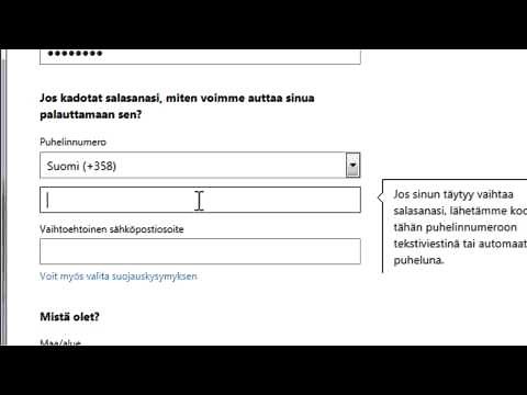Windows Live Id:n luominen