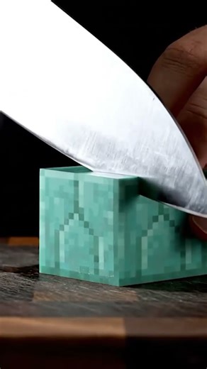 Cutting Minecraft Prismarine Bricks #minecraft