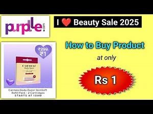 Purple 1 rupee Sale ll Purple i heart beauty sale 2025 l purple coupon code today l purple sale