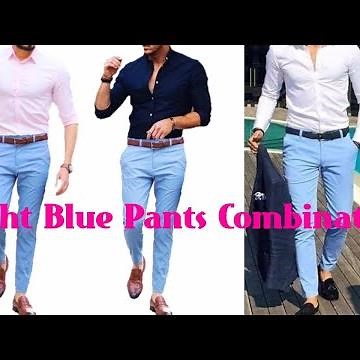Best Pant Shirt Combination || Light Blue Pant Combination Ideas #lightblue || by Look Stylish