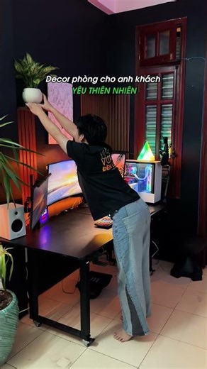 Decor phòng theo phong cách thiên nhiên cho anh khách