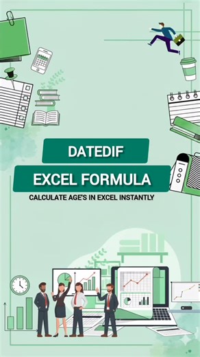Divyanshi | Calculate anyone’s age in Excel in seconds! 🖥️✨ Use the DATEDIF formula for years, months & days – super quick and easy! Perfect for... | Instagram