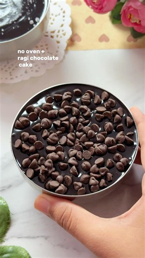 #nooven - Ragi and whole wheat chocolate cake🧸(recipe in the description box)
