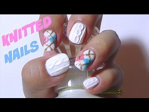 Easy Cable Knitted Nails Sweater Without Acrylic/Gel - For Beginners