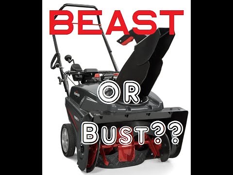 Briggs & Stratton 22in 208cc Single-Stage Snowthrower Feat. Snow Shredder Auger - 1022EX REVIEW
