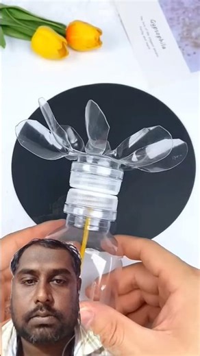 How to make plastic bottle hand fane #experiment #shortsfeed