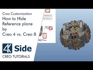 How to Hide Reference plane by Creo 4 vs. Creo 8