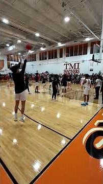 Getting ready for Antonian vs TMI Basketball