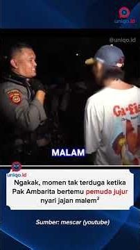Momen tak terduga ketika Pak Ambarita bertemu pemuda jujur nyari jajan malem²