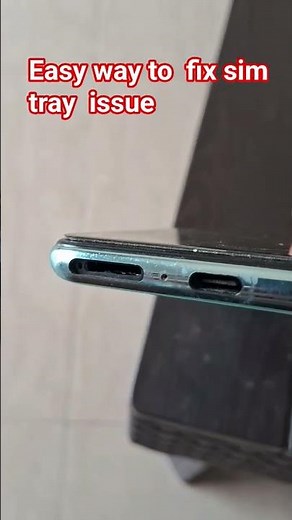 How to remove broken or stuck sim card tray | #eject #phone #stuck #sim #diy #doityourself #shorts