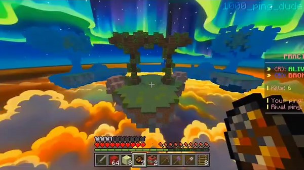 MINECRAFT Hesu sumo and fireball fight montage (OTG + keyboard and mouse sound)